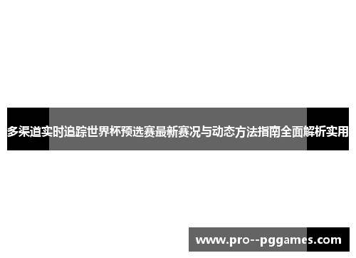 多渠道实时追踪世界杯预选赛最新赛况与动态方法指南全面解析实用