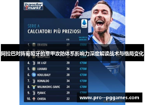 阿拉巴对阵葡萄牙的意甲攻防体系影响力深度解读战术与格局变化
